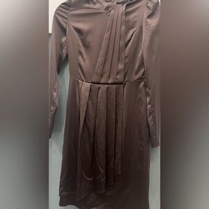 NUMEROUS VIKI Elegant Brown Long Sleeve Dress Size Small